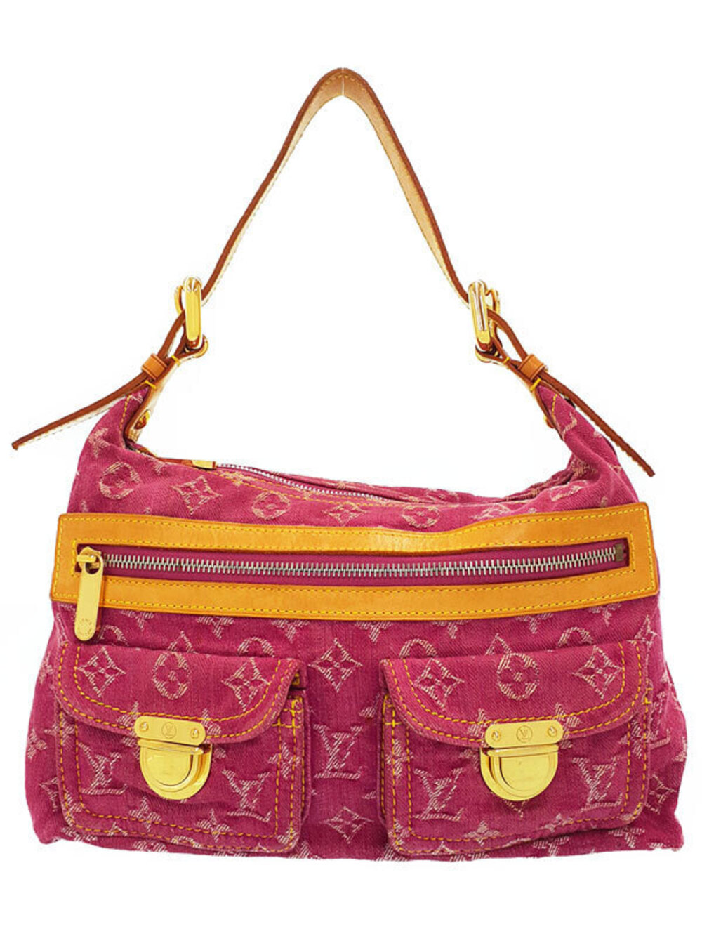 Louis Vuitton Monogram Denim Baggy Hobo Bag